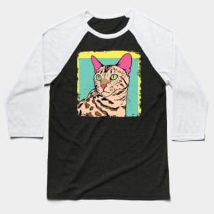 Ocicat Pop Art - Cat Lover Gift Baseball T-Shirt